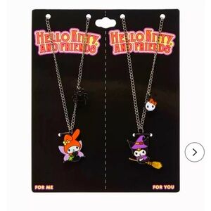 My Melody & Kuromi Halloween Costume Best Friend Necklace Set